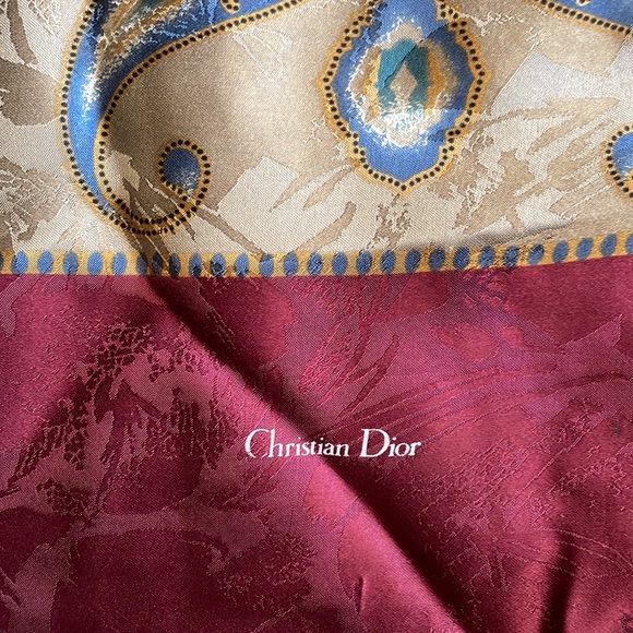 Christian Dior silk and wool scarf - Picture 2 of 3